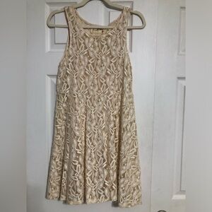 Free People Miles Of lace fit‎ & flare skater dress women’s size small petite.